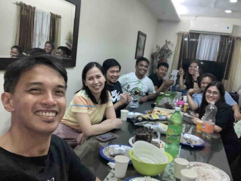 Couple's Christmas party